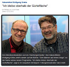 "Ich bleibe oberhalb der Gürtelfläche"