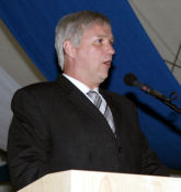 Wolfgang Krebs als Horst Seehofer beim Festakt vom Augustinum in Mnchen-Neufriedenheim am 22.06.09