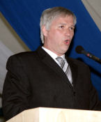 Wolfgang Krebs als Horst Seehofer beim Festakt vom Augustinum in Mnchen-Neufriedenheim am 22.06.09