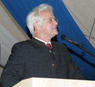 Wolfgang Krebs als Edmund Stoiber beim Festakt vom Augustinum in Mnchen-Neufriedenheim am 22.06.09